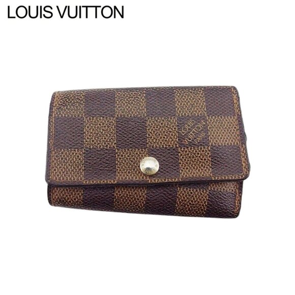 LOUIS VUITTON Key Case Damier Ebene Authentic Used - Picture 1 of 11